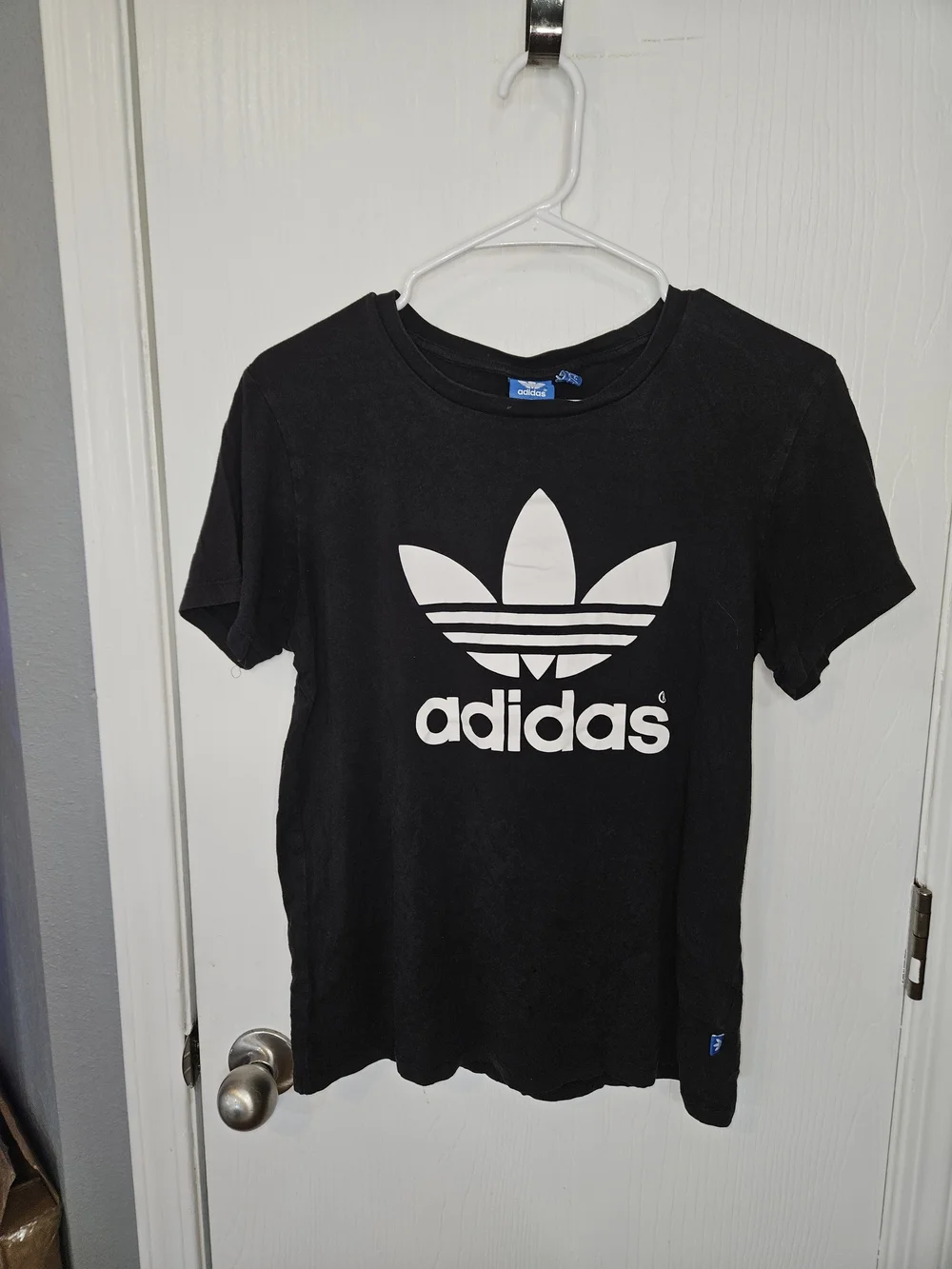 adidas Kids Black Trefoil Logo T-Shirt